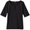 BLACK(레이어드룩 슬릿넥 5부 T셔츠)