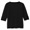BLACK(보트넥 7부소매 T셔츠)