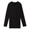 BLACK(따뜻한 코튼 울 스무스 · 크루넥 긴소매 티셔츠 · 여성)