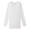 OFF WHITE(따뜻한 코튼 울 스무스 · 크루넥 긴소매 티셔츠 · 여성)