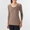 BROWN(따뜻한 코튼 울 스무스 · U넥 8부소매 티셔츠 · 여성)