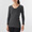CHARCOAL GRAY(따뜻한 코튼 울 스무스 · U넥 8부소매 티셔츠 · 여성)