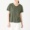 SMOKY GREEN(슬러브 저지 · V넥 반소매 티셔츠)