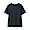 BLACK(사이드 심리스 스무스 · 크루넥 반소매 티셔츠)