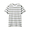 GRAY BORDER([무인양품]  남성 인도 면 저지 와이드보더 반소매 티셔츠 (오버핏 반팔))