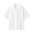 WHITE(면 혼방 스트레치 · 반소매 오픈칼라 셔츠)
