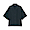 BLACK(면 포플린 · 오픈 칼라 반소매 셔츠)