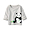 GIANT PANDA(인도면 · 프린트 긴소매 티셔츠 · 신생아)