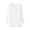 OFF WHITE(따뜻한 코튼 울 스무스 · U넥 8부소매 티셔츠 · 여성)