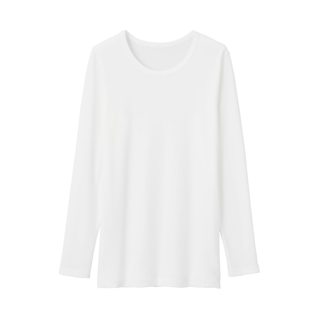 OFF WHITE(따뜻한 코튼 울 스무스 · 긴소매 티셔츠)
