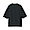 BLACK(미니 테리 · 5부소매 티셔츠)