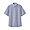 SAXE BLUE STRIPE(워싱 서커 편직 · 버튼다운 반소매 셔츠)