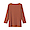 DARK ORANGE([무인양품]  여성 스트레치 리브 보트넥 7부소매 티셔츠 (오버핏 긴팔))