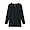BLACK(두꺼운 발열면 · U넥 8부소매 티셔츠 · 여성)