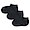 BLACK(굿피트직각 발에 맞춰주는 · 3족 세트 스니커 인 삭스 · 22-28cm)