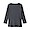 DARK GRAY([무인양품]  여성 스트레치 리브 보트넥 7부소매 티셔츠 (오버핏 긴팔))