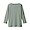 LIGHT GREEN([무인양품]  여성 스트레치 리브 보트넥 7부소매 티셔츠 (오버핏 긴팔))