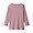PINK([무인양품]  여성 스트레치 리브 보트넥 7부소매 티셔츠 (오버핏 긴팔))