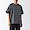 DARK GRAY(남성 · 시원한 · 크루넥 반소매 우븐 티셔츠)