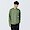 SMOKY GREEN([무인양품]  남성 저지 크루넥 긴소매 티셔츠 (오버핏 긴팔))