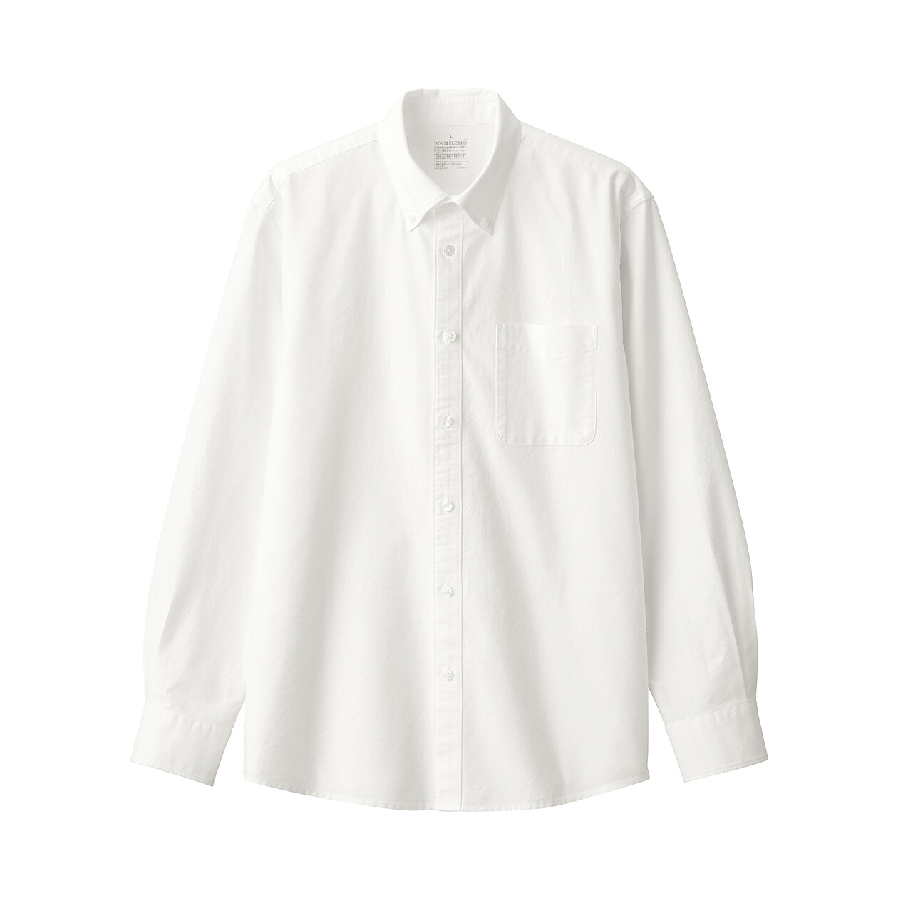 WHITE(남성 · 워싱 옥스포드 · 버튼 다운 긴소매 셔츠)