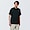 BLACK([무인양품]  남성 저지 크루넥 반소매 티셔츠 (오버핏 반팔))