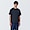 DARK NAVY([무인양품]  남성 저지 크루넥 반소매 티셔츠 (오버핏 반팔))