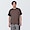 SMOKY BROWN([무인양품]  남성 저지 크루넥 반소매 티셔츠 (오버핏 반팔))