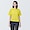 SMOKY YELLOW([무인양품]  여성 저지 크루넥 반소매 티셔츠 (오버핏 반팔))