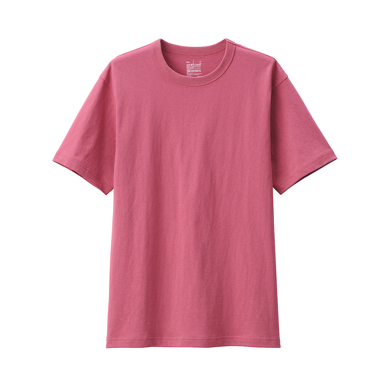 RED([무인양품]  남성 워싱 태번수 크루넥 반소매 티셔츠 (오버핏 반팔))