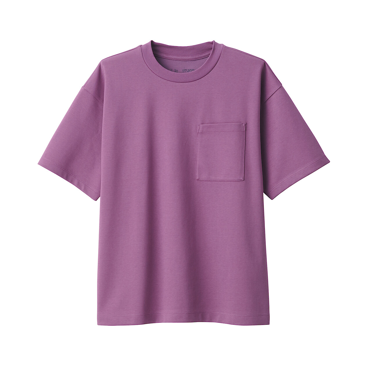 PINK([무인양품]  남성 시원한 UV 컷 와이드 반소매 티셔츠 (오버핏 반팔))