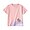LIGHT PINK(키즈 · 동물 프린트 · 반소매 티셔츠)