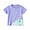 PURPLE(베이비 · 동물 프린트 · 반소매 티셔츠)
