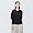 BLACK(여성 · UV 컷 헴프 혼방 · 크루넥 5부소매 스웨터)