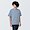 SMOKY BLUExPATTERN([무인양품]  남성 워싱 태번수 보트넥 5부소매 티셔츠 (오버핏 반팔))