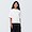 WHITE([무인양품]  여성 시원한 UV 컷 와이드 반소매 티셔츠 (오버핏 반팔))