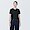 BLACK([무인양품]  여성 슬러브 반소매 쇼트 티셔츠 (오버핏 반팔))