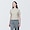 LIGHT GRAY([무인양품]  여성 슬러브 반소매 쇼트 티셔츠 (오버핏 반팔))